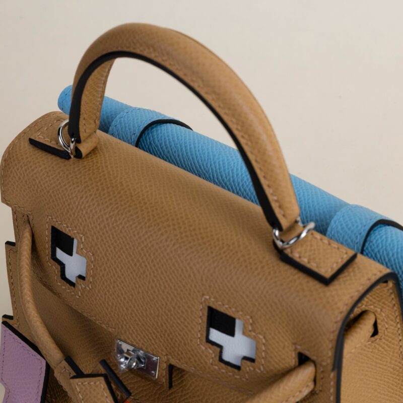 Kelly Doll Epsom 0M Chai/X9 Mauve sylvestre/7N Celeste PHW