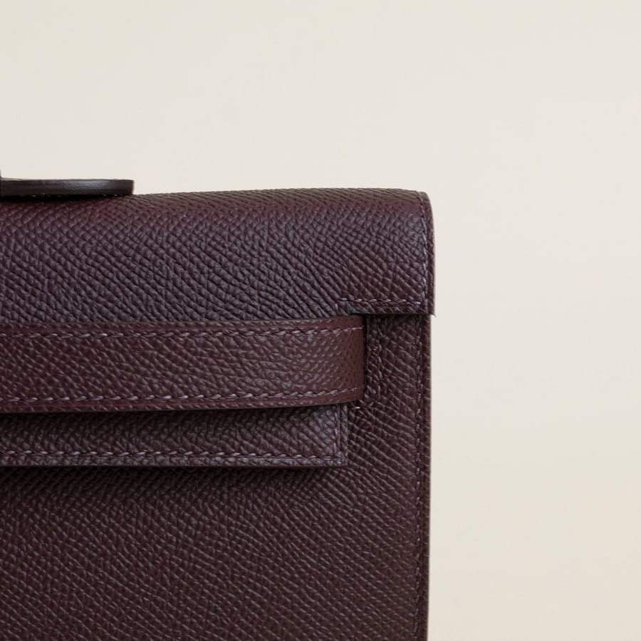 Kelly cut Epsom 0G Rouge sellier GHW PHW8