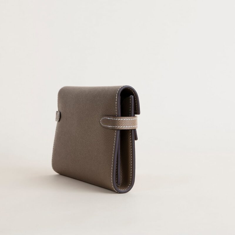 Kelly wallet Epsom CK18 Etoupe PHW