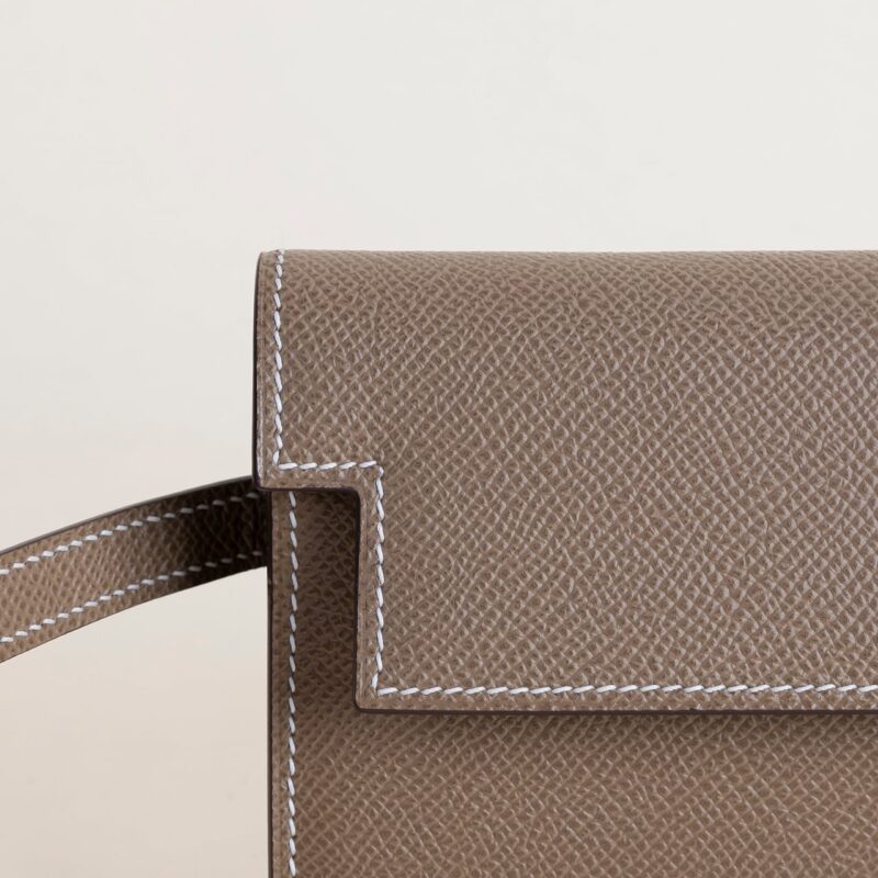 Kelly wallet Epsom CK18 Etoupe PHW