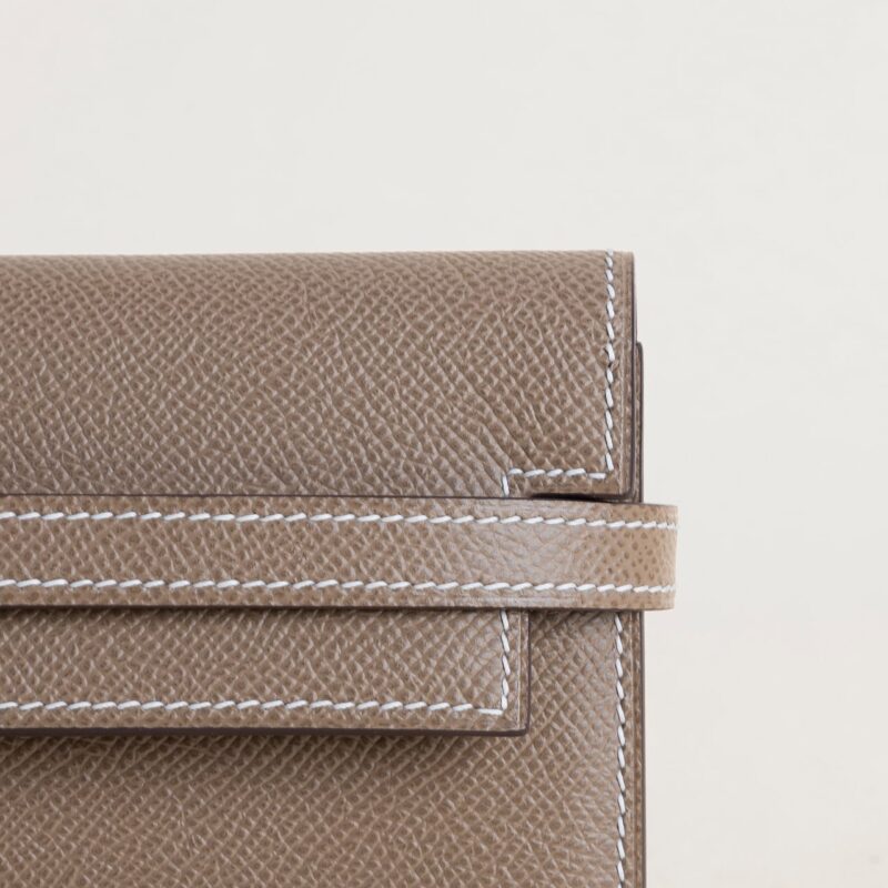 Kelly wallet Epsom CK18 Etoupe PHW