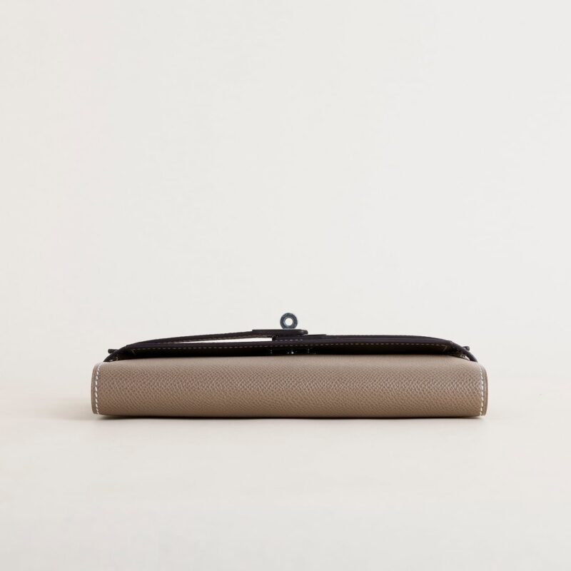 Kelly wallet Epsom CK18 Etoupe PHW