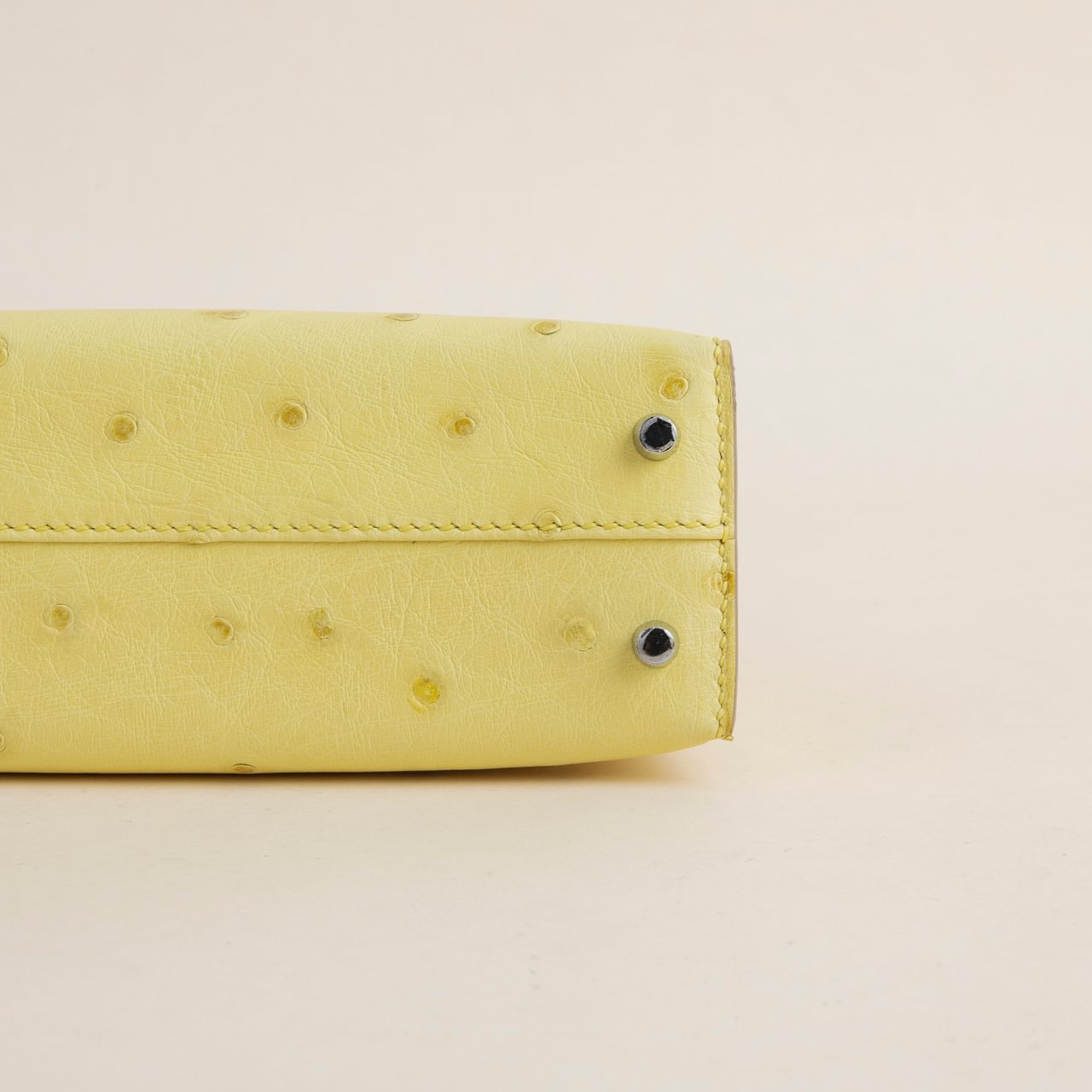 Mini Kelly II Ostrich 9R Lime PHW